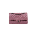 Classic Double Flap Medium Old Rose Silver-Tone Hardware Series 21