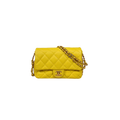 23C Collection Seasonal Flap Lemon Yellow Caviar Gold Hardware Microchip