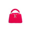 Capucines BB Pink Soft Merino Shearling Gold Hardware