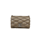 Go 14 MM Mallatage Khaki Lambskin Leather Silver Hardware