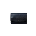 Sevruga Wallet On Chain Black Caviar Leather Silver Hardware Series 14