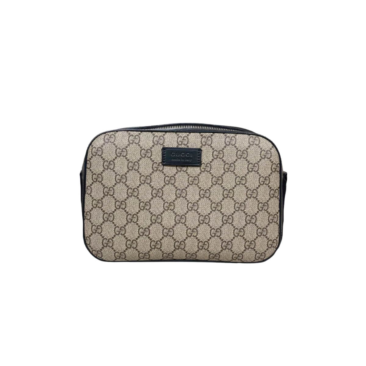 Camera Bag Small GG Supreme Canvas Silver Hardware