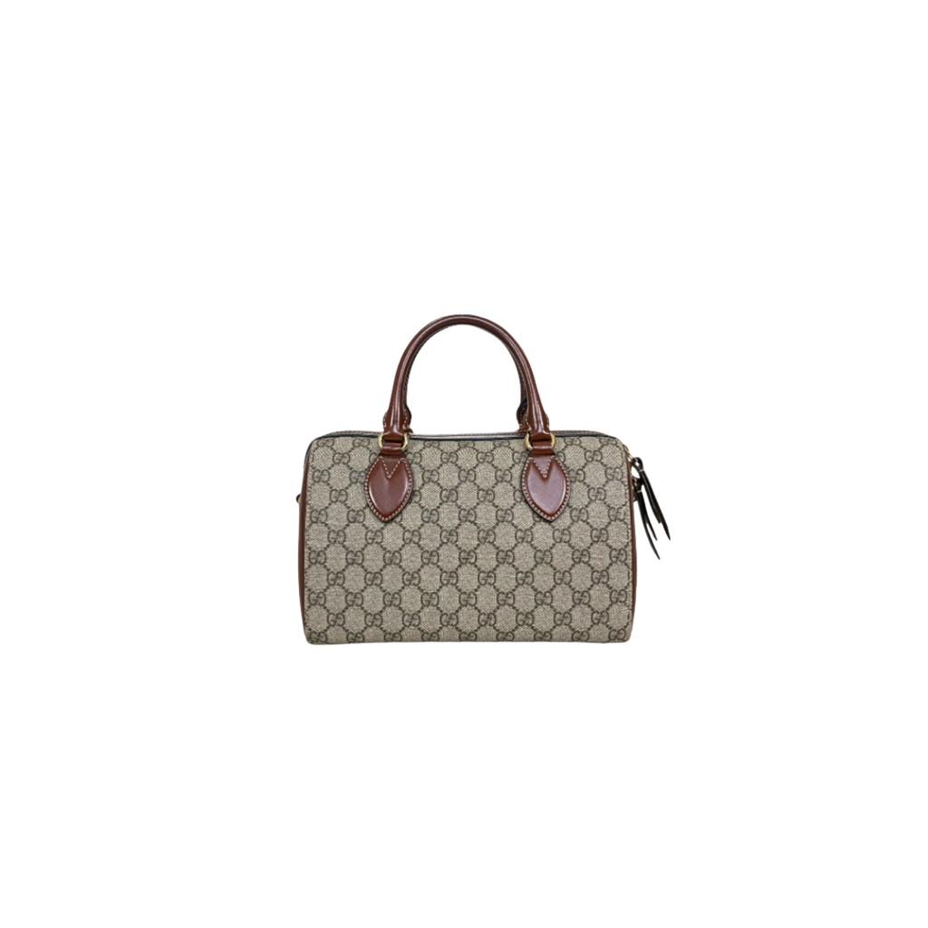 Boston Bag Small GG Supreme Canvas Gold Hardware