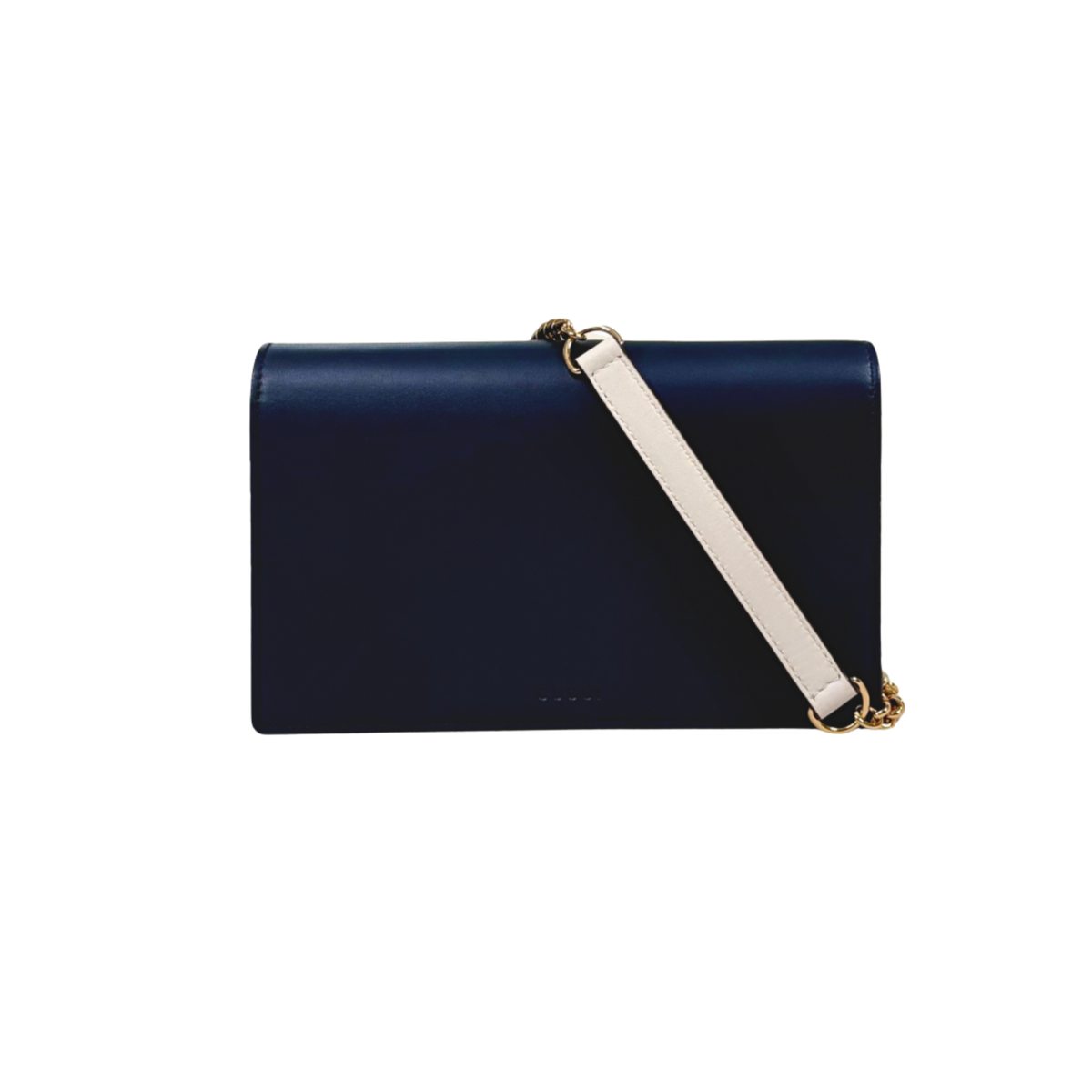 GG Supreme Canvas Bi-Color Wallet On Chain Gold Hardware