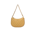 Hobo Bag Yellow Lambskin Leather Gold-Tone Hardware