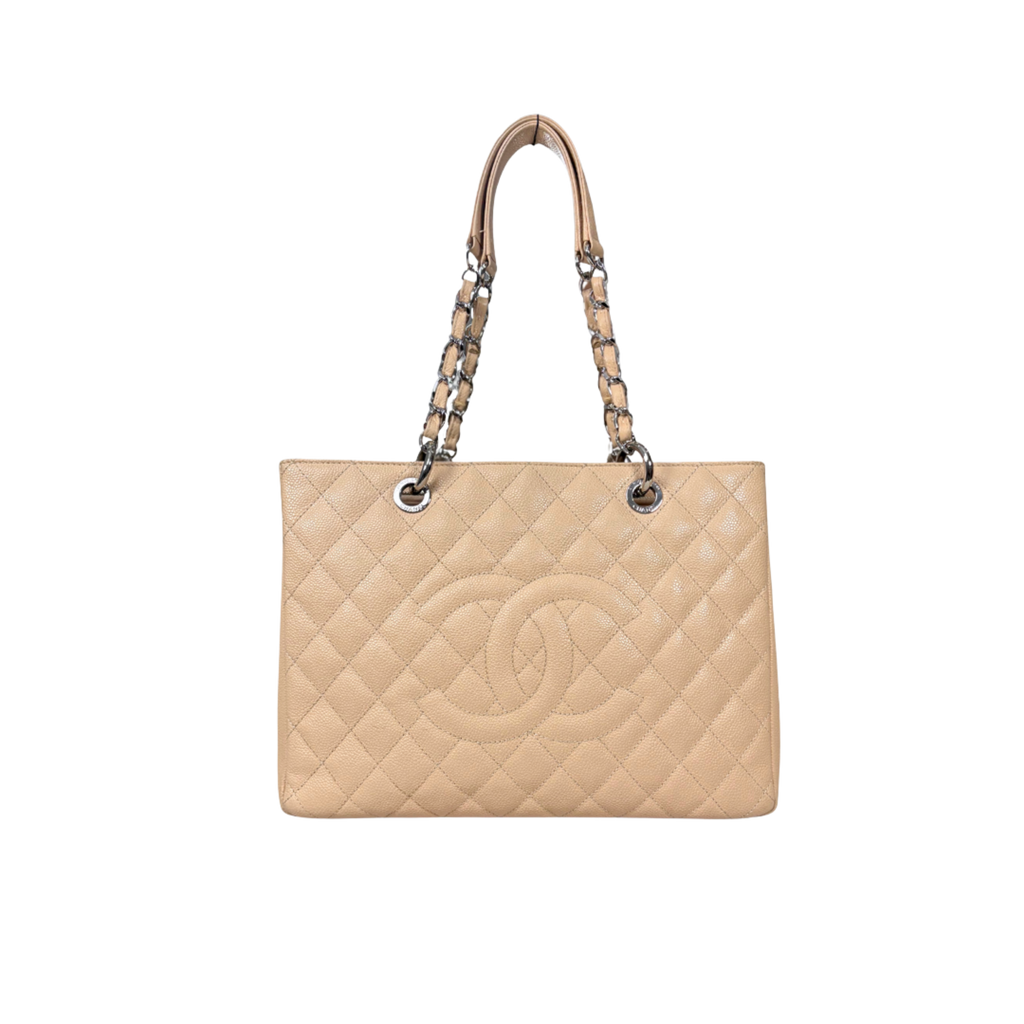 GST Beige Caviar Leather Silver Hardware Series 17