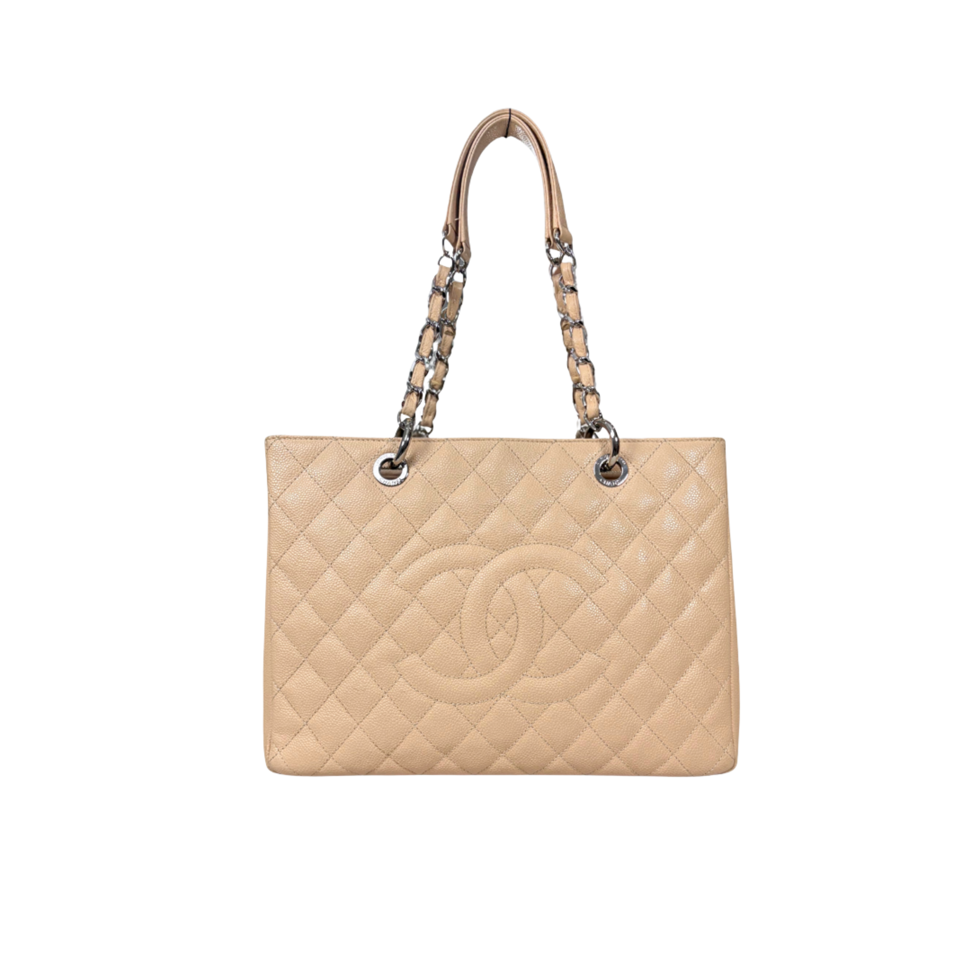 GST Beige Caviar Leather Silver Hardware Series 17