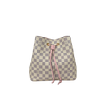 NèoNoè MM Bucket Bag Damier Azur Canvas Rose Ballerina Gold Hardware