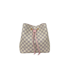 NèoNoè MM Bucket Bag Damier Azur Canvas Rose Ballerina Gold Hardware