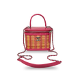 CC Vanity Case Wicker Pink Silver Hardware