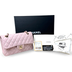 Classic Double Flap Lilac Small Gold Hardware Series 31