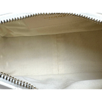 Maxi Hobo White Lambskin Leather Gold-Tone Metal Hardware