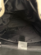 Backpack GG Supreme Monogram Beige & Black Leather Trim