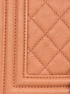 Boy Flap Blush Pink Caviar Leather Silver-Tone Hardware