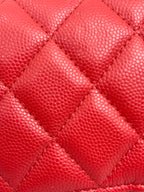 Classique Maxi Flap Wallet On Chain Limited Caviar Red Gold Hardware Series 29