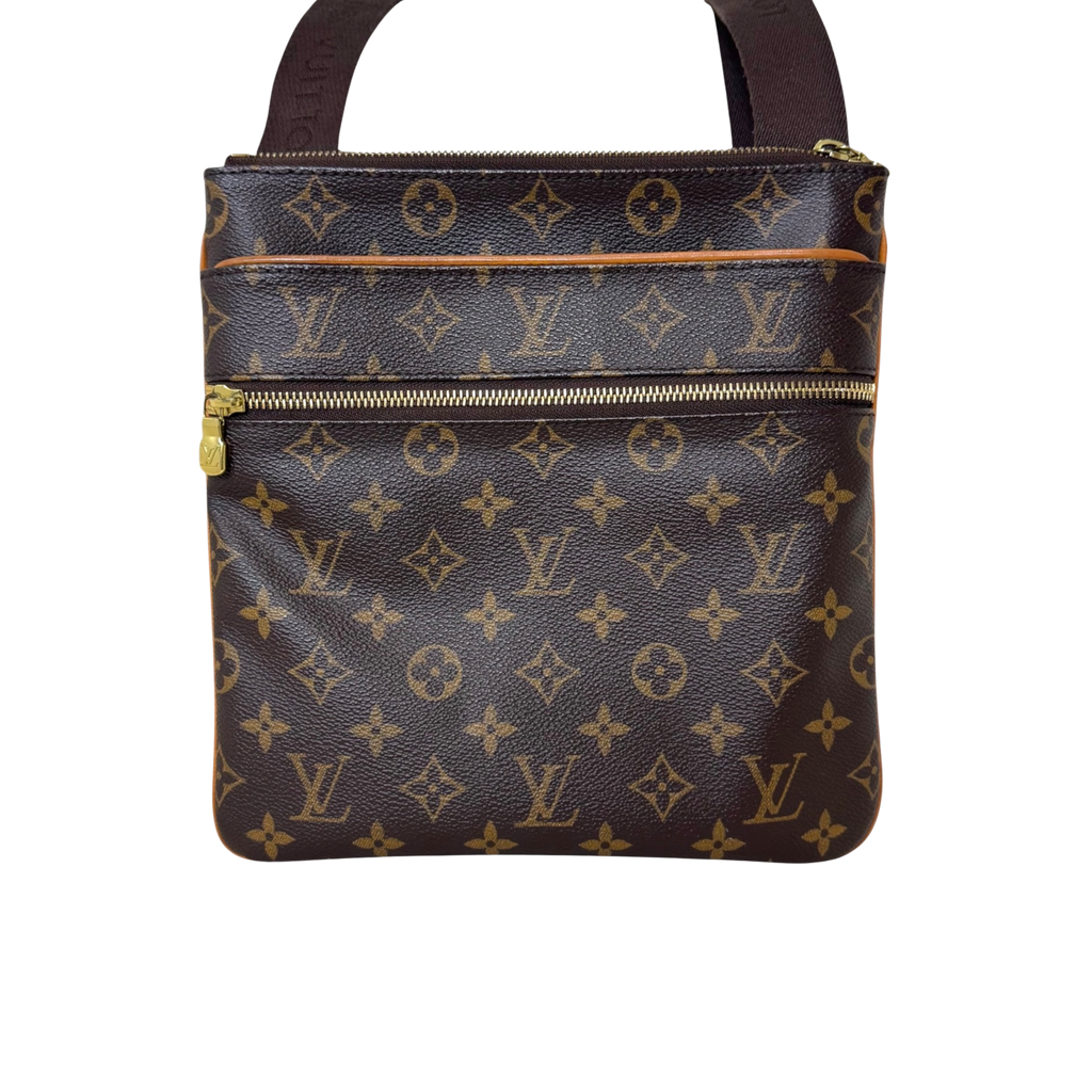 Monogram Pochette Valmy Shoulder Bag Gold Hardware