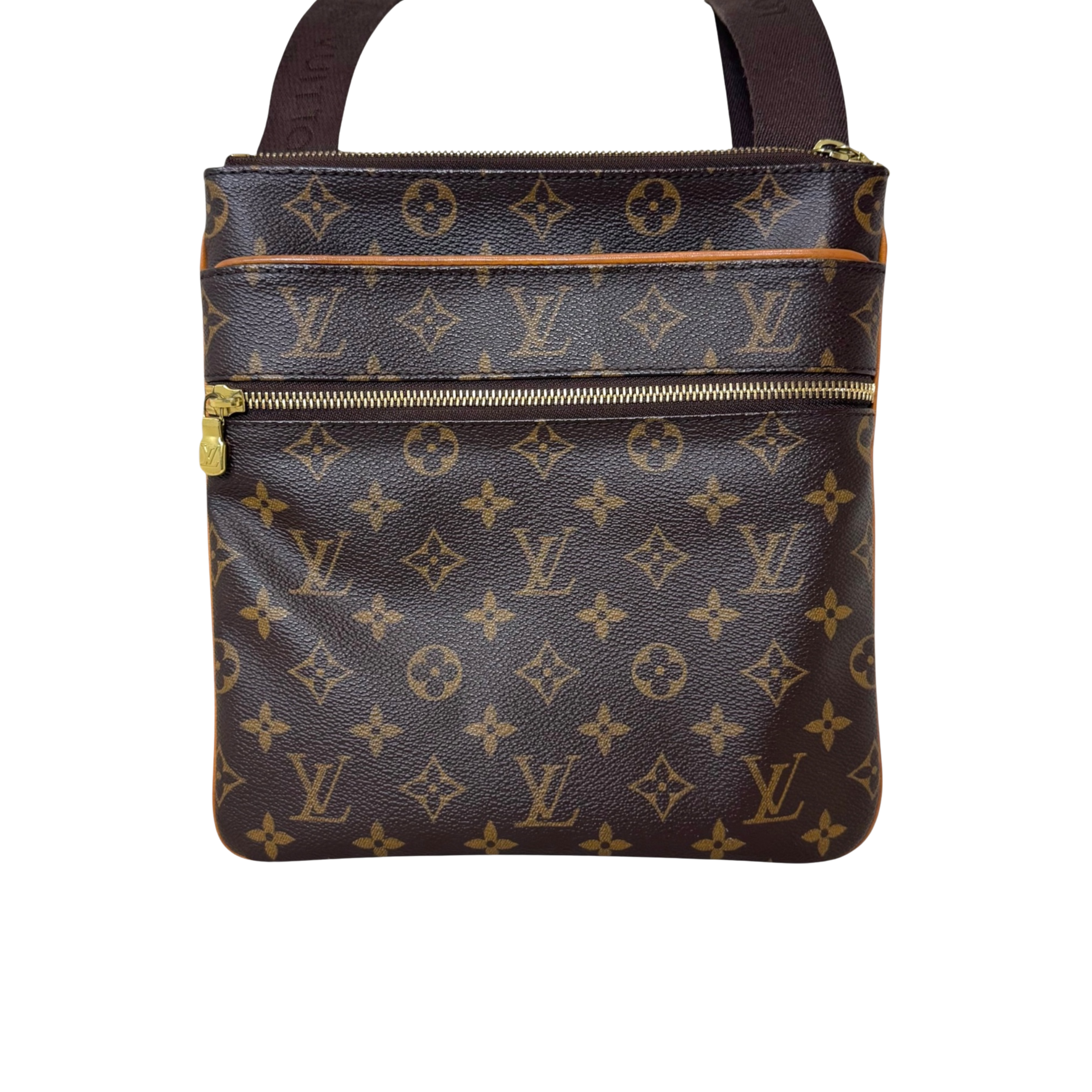 Monogram Pochette Valmy Shoulder Bag Gold Hardware