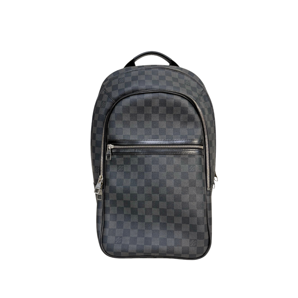 Damier Graphite Canvas Backpack Black Silver Hardware