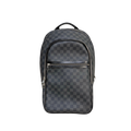 Damier Graphite Canvas Backpack Black Silver Hardware