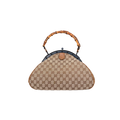 Vintage Bamboo Top Handle Bag GG Canvas