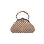 Vintage Bamboo Top Handle Bag GG Canvas