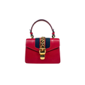 Sylvie Mini Red Cherry Line Gold Hardware