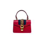 Sylvie Mini Red Cherry Line Gold Hardware