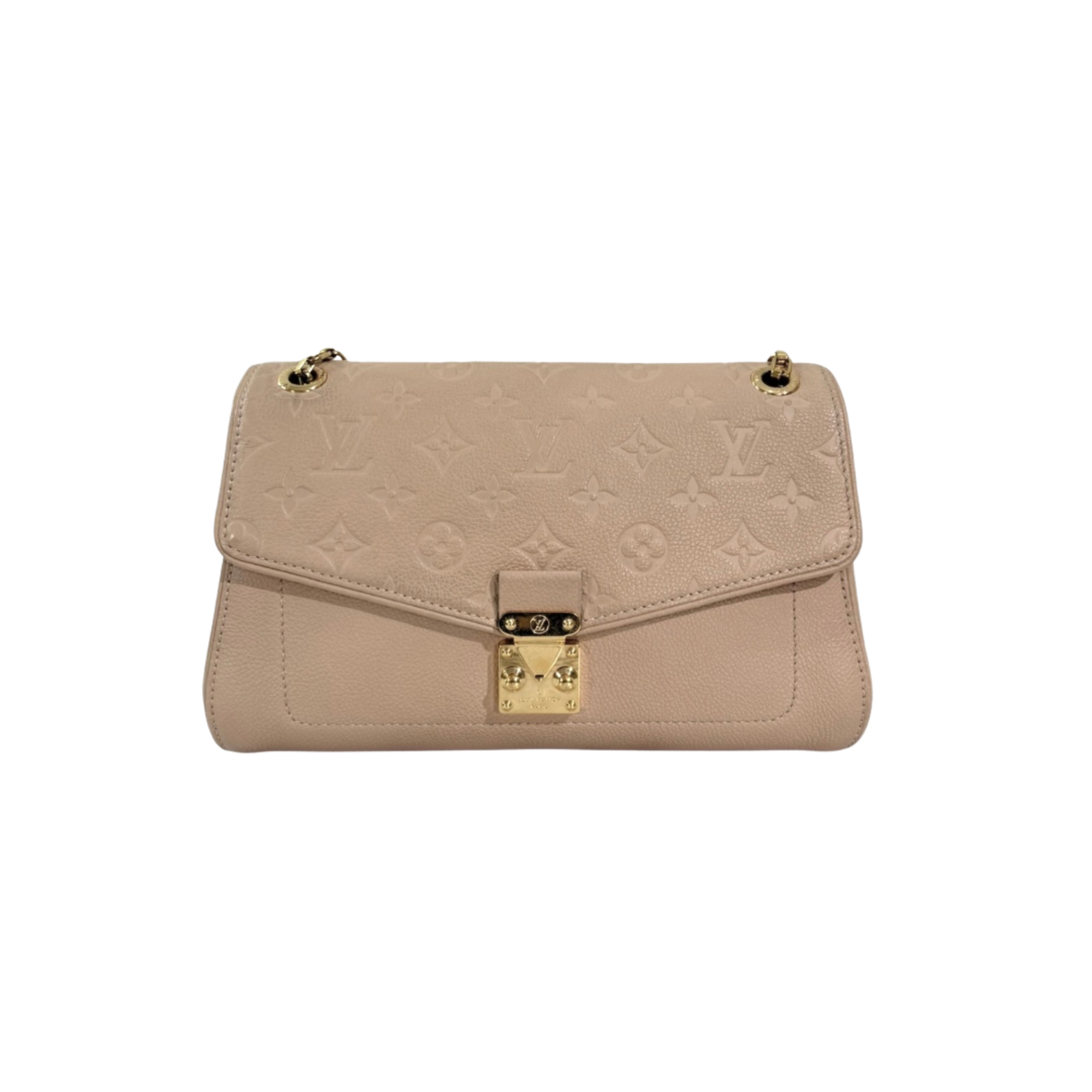 Saint Germaine Beige Monogram Empreinte Leather Gold Hardware