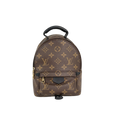 Palm Springs Monogram Canvas Mini Backpack Gold Hardware