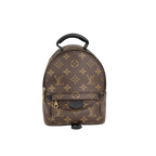 Palm Springs Monogram Canvas Mini Backpack Gold Hardware