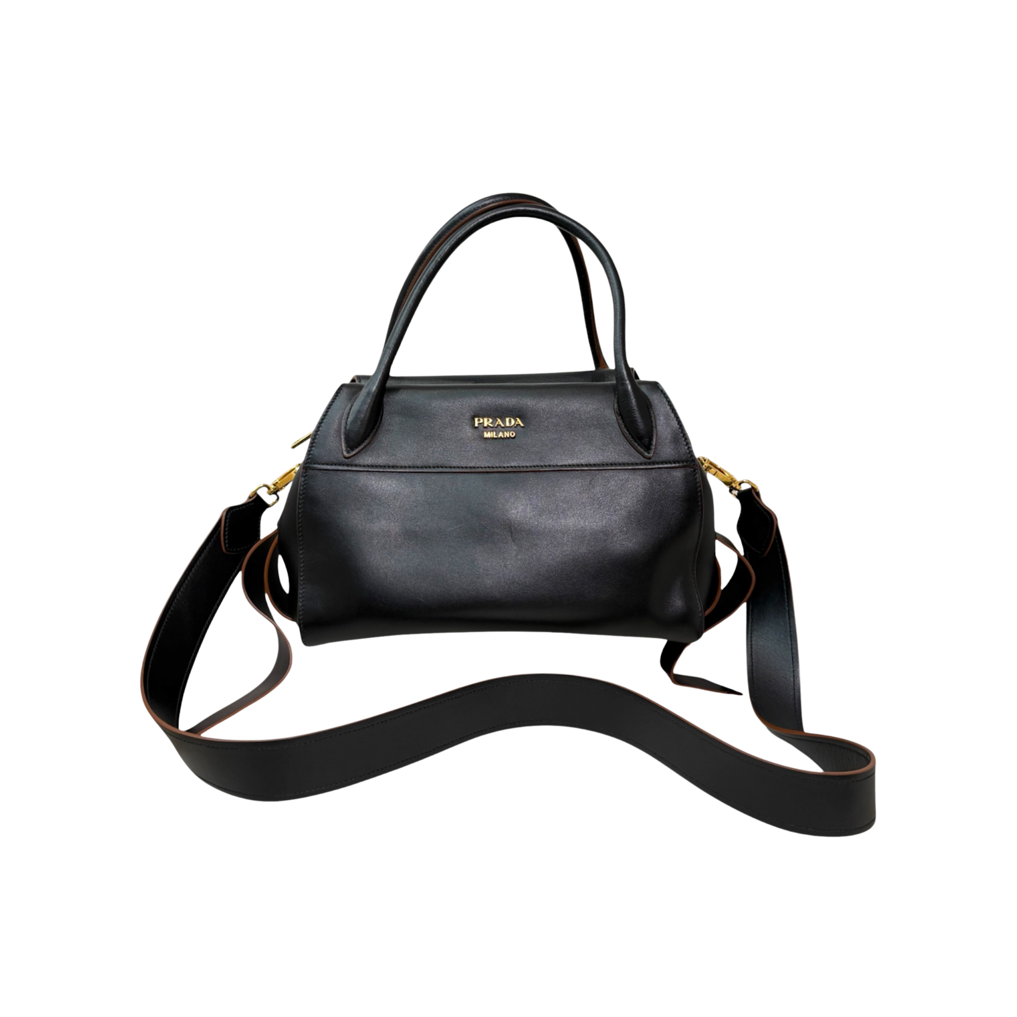 Bowler Smooth Leather Two-way Bag