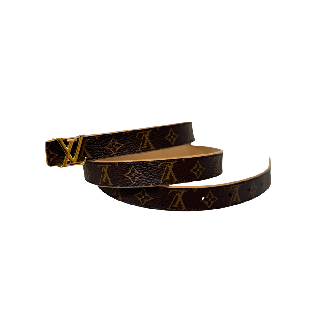 Monogram Reversible Belt Gold-Toned Buckle Hardware Size 85/34
