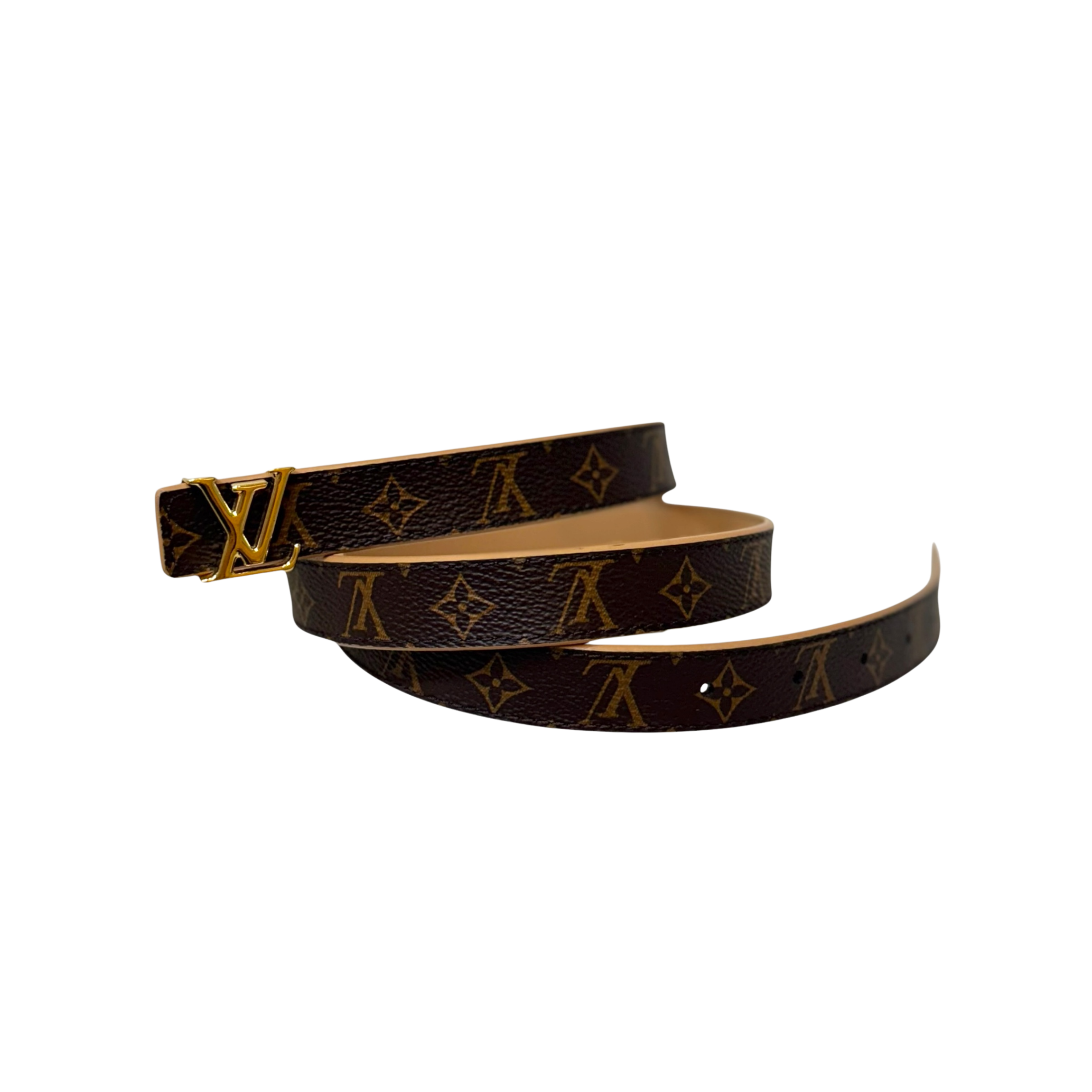 Monogram Reversible Belt Gold-Toned Buckle Hardware Size 85/34