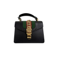 Sylvie Mini Black Cherry Line Gold Hardware