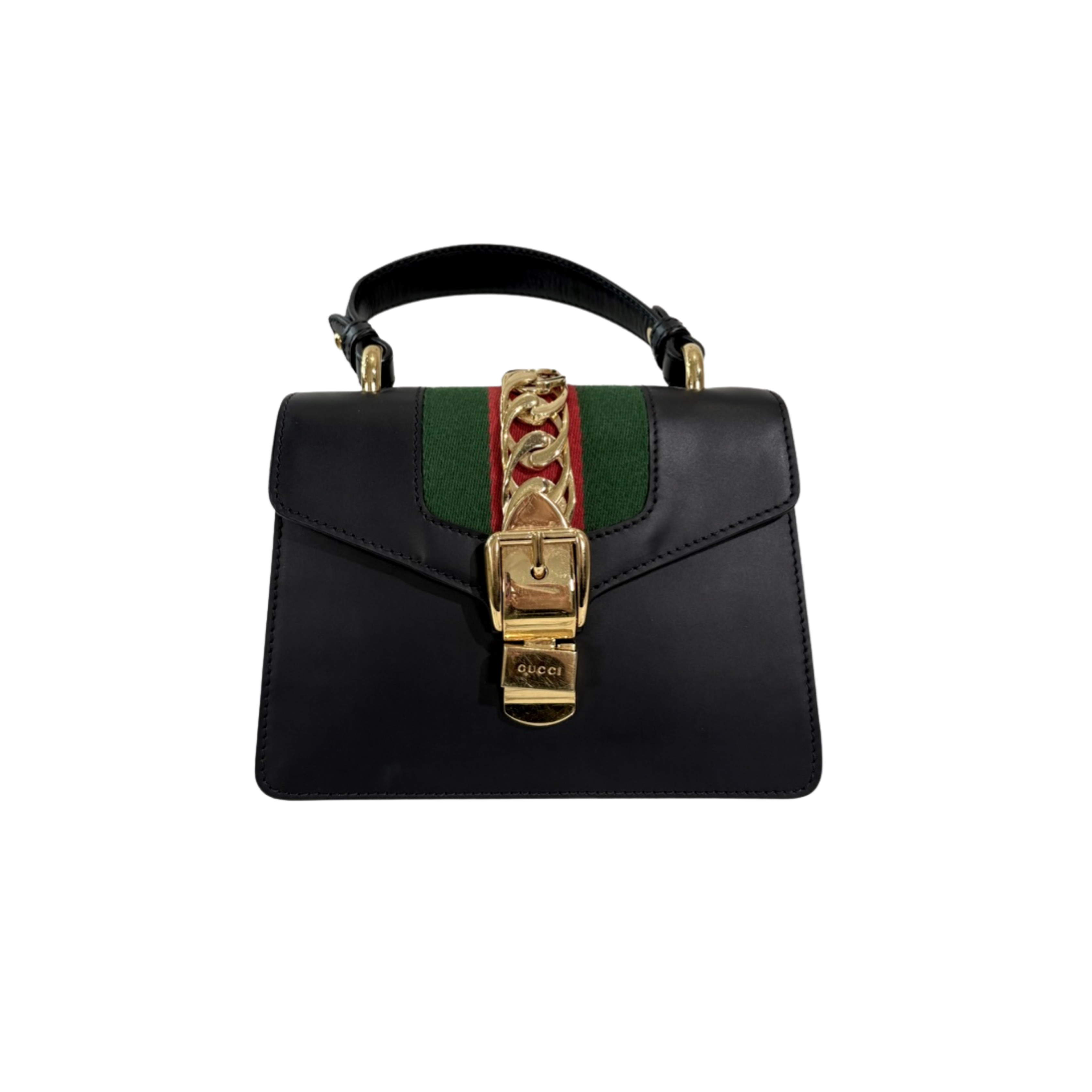 Sylvie Mini Black Cherry Line Gold Hardware