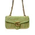 Limited Edition GG Marmont Medium Raffia Woven