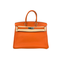 Birkin 35 Orange Togo Palladium Hardware Square N