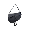 Medium Saddle Bag So Black Ultramatte Smooth Leather