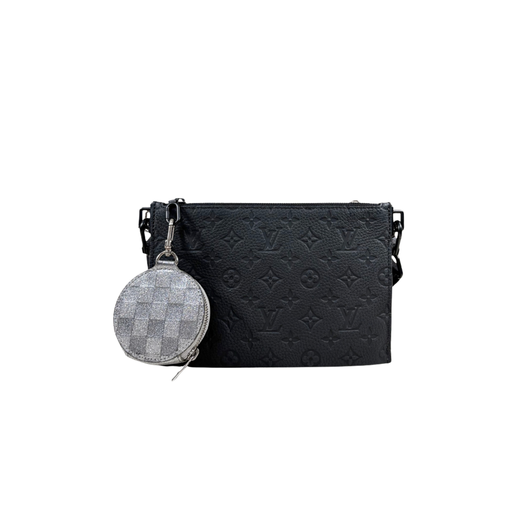 Limited Ed Trio Pouch Silver Dust Empreinte