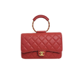 Classique Maxi Flap Wallet On Chain Limited Caviar Red Gold Hardware Series 29