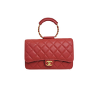 Classique Maxi Flap Wallet On Chain Limited Caviar Red Gold Hardware Series 29