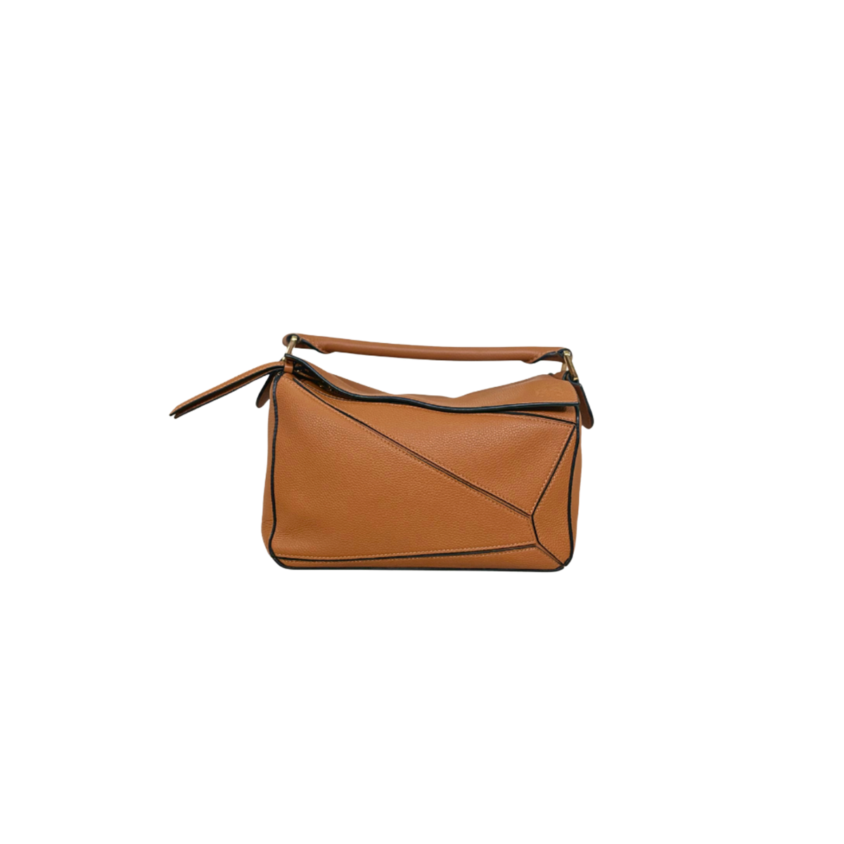 Puzzle Bag Tan Grained Calfskin Gold Hardware