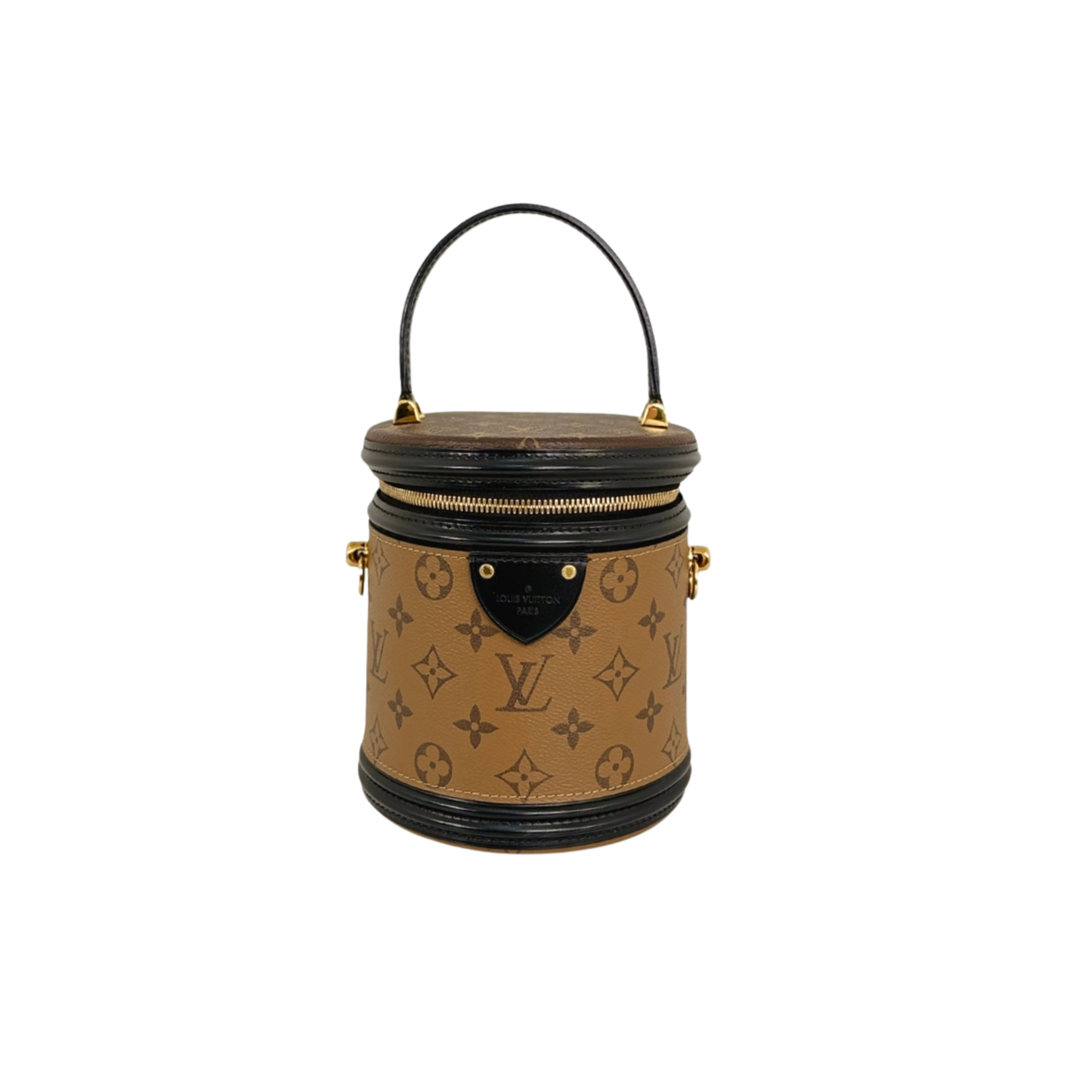Cannes Handbag Monogram Canvas Gold Hardware