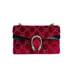 Dionysus GG Red Velvet Silver-Tone Hardware