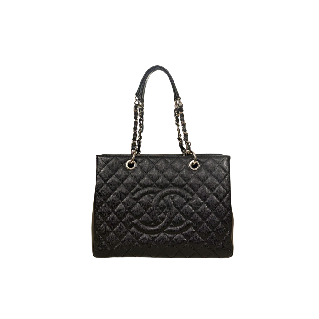 GST Black Caviar Leather Silver Hardware Series 17