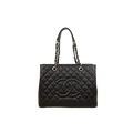 GST Black Caviar Leather Silver Hardware Series 17
