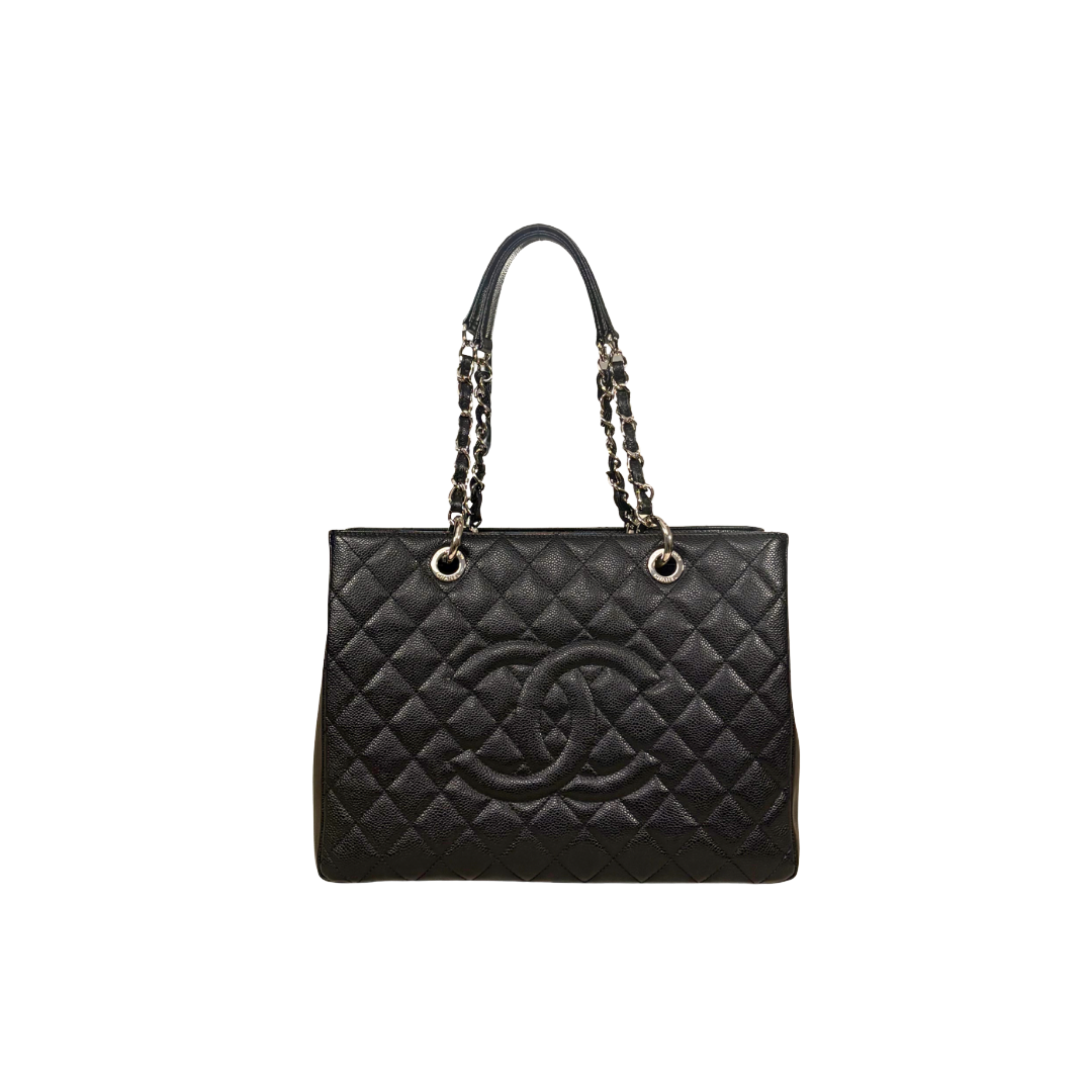 GST Black Caviar Leather Silver Hardware Series 17