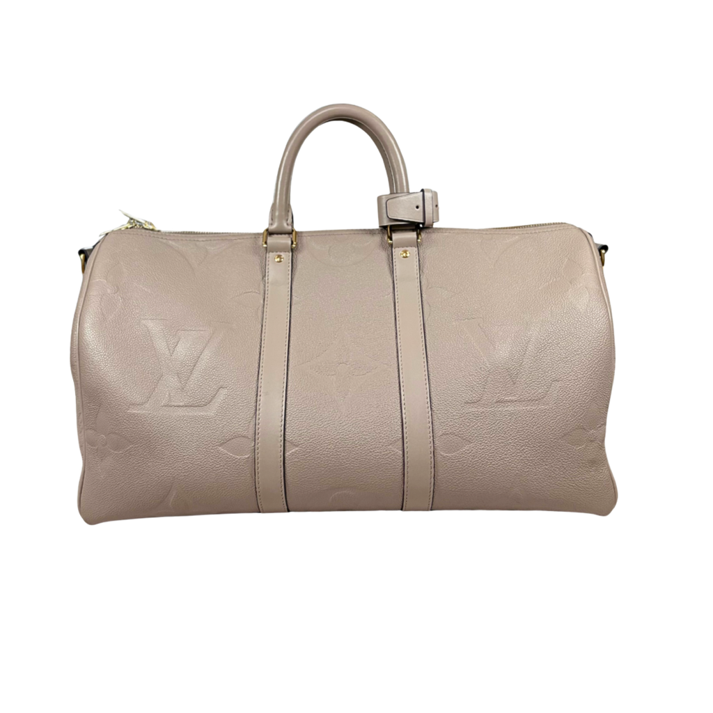 Keepall 45 Beige Monogram Empreinte Gold Hardware