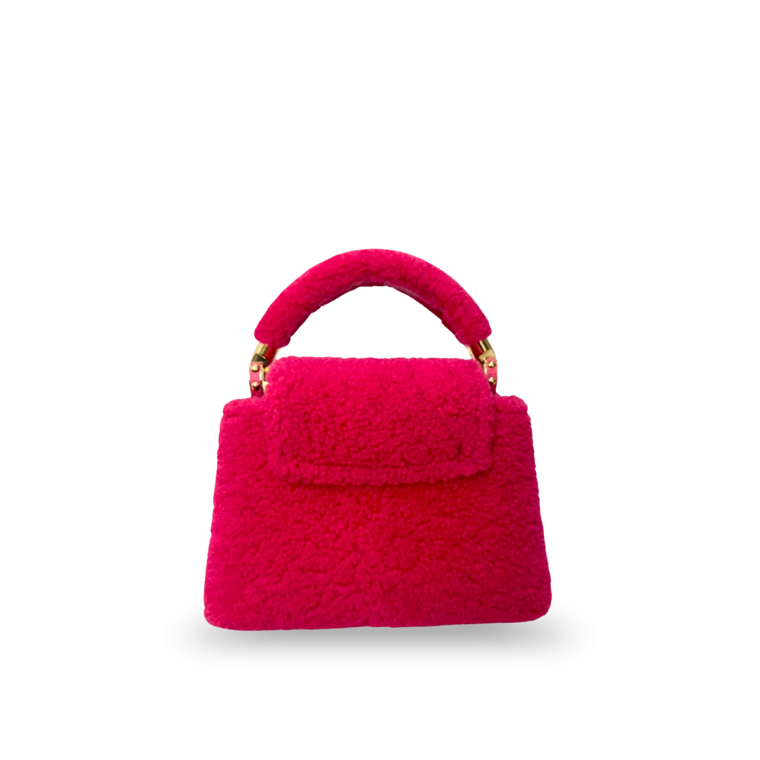 Capucines BB Pink Soft Merino Shearling