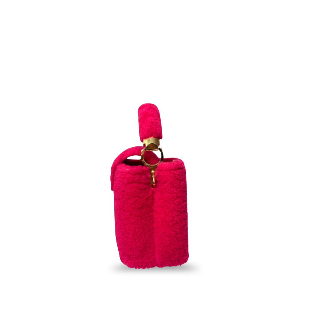 Capucines BB Pink Soft Merino Shearling